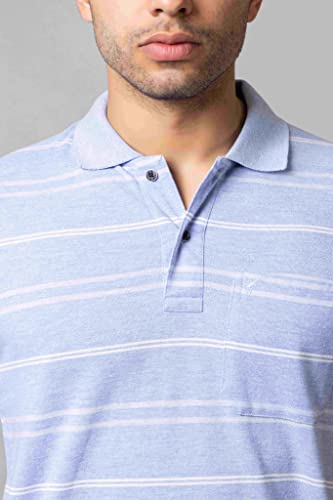 Image of PRORIDERS Half Sleeve 100% Pure Cotton Fabric Collared Regular Fit Men's Polo Striper Tshirt with Pocket for Casual wear