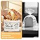 Brotkorb aus Stoff modern Brottasche Brotbeutel, Neues Zuhause Geschenk, Einweihungsgeschenk Haus,Brottasche Geschenkidee zum Einzug Brotkorb aus Stoff (Weiß)