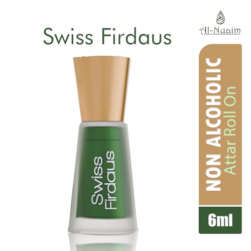 Image of Al-Nuaim Swiss Firdaus Alcohol Free Attar Roll On Luxury Scent with Long Lasting Fragrance Men |6ml