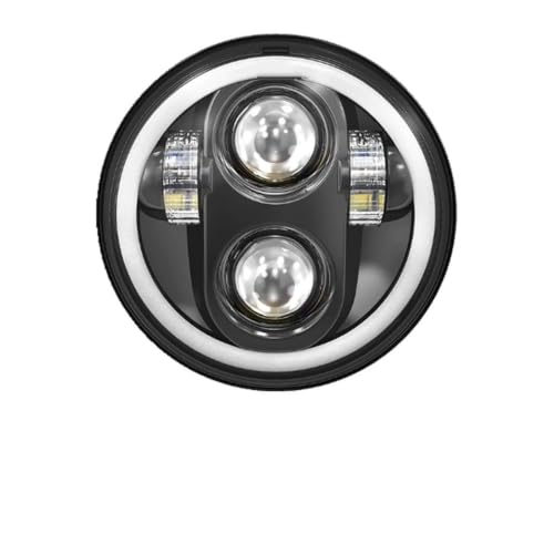 Phare triple moto 5.75 pouces puissant pour Street Speed et Iron 883