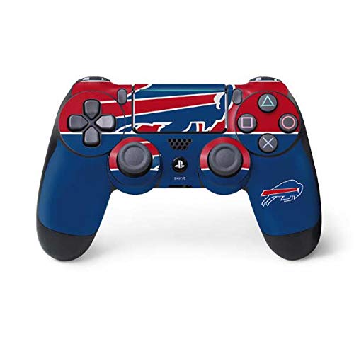 Skinit Decal Gaming Skin Compatible with PS4 Pro/Slim Controller - Officially Licensed NFL Buffalo Bills Zone Block Design