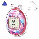 For Tamagotchi Original 専用 全面保護ハードケース 耐摩擦 防塵 キズ防止 装着したまま充電可能 翻蓋式設計 PC素材 ボタン保護 オープンツール付き 高密着 3色選択可能 (クリア)