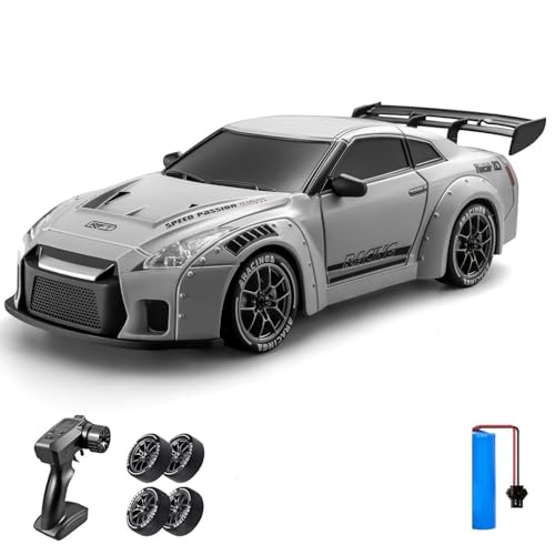 Image of Jack Royal GTR Tokyo Drift Remote Control 1:20 Scale Drift Car | 20Kmph, 2.4Ghz | Rc Drifting Car 4 Wheel Drive Boost Mode Long Range Remote Hard Plastic Top with LED Head Light