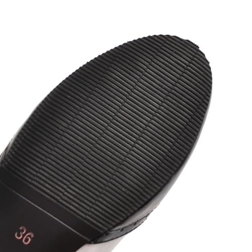 Gicoiz Brogue Mary Jane Women Patent Low Heels Pumps4