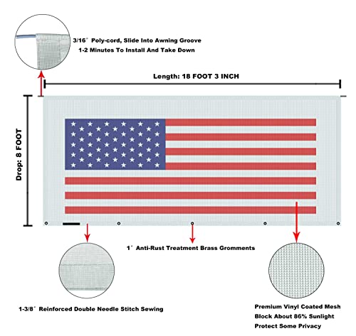 Image of RV Awning Mesh Sun Shade Screen for Motorhome Camper Trailer Sunshade