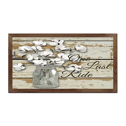 Panneau familial en bois One Last Ride cadeau idéal pour pendaison de crémaillère