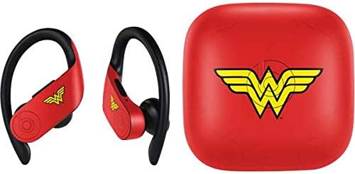 Skinit Decal Audio Skin Compatible with PowerBeats Pro - Officially Licensed DC Comics Wonder Woman Classic Logo Design