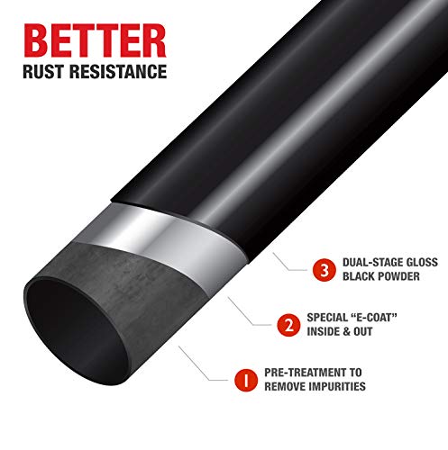 MaxMate Premium Compatible Black 3 Side Step Rails for 02-09 Trailblazer/Envoy