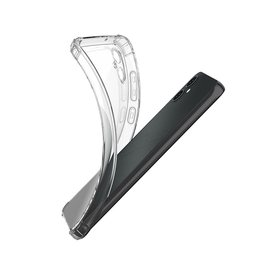 Image of for Samsung A05 Case,Samsung A05 Phone Case Clear Transparent Reinforced Corners TPU Shock-Absorption Flexible Cell Phone Cover for Samsung A05 - Transparent