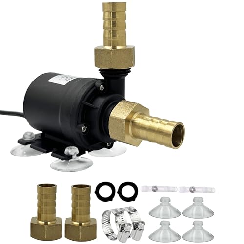 Mini Wasserpumpe 12V Tauchpumpe: Klein Brushless Pumpe Wasser DC 12V 800L/H für Aquarium Solarbrunnen Pool Teich Solarumlaufsystem Wasserzirkulation
