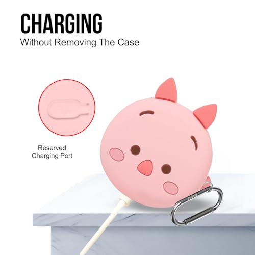 Image of Cartoon Silicone Case Cover for Samsung Galaxy Buds Core (2025) (Pink Pig)