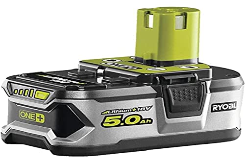 RYOBI - Batteria da 18 Volt ONE+ 5,0 Ah agli ioni di litio - Compatibile con tutti gli strumenti 18 V ONE+ e 100% retrocompatibile - Elevata durata e prestazioni - RB18L50