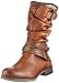 Mustang 1139-624, Botte mi-Mollet Femme, 307 Cognac, 38 EU