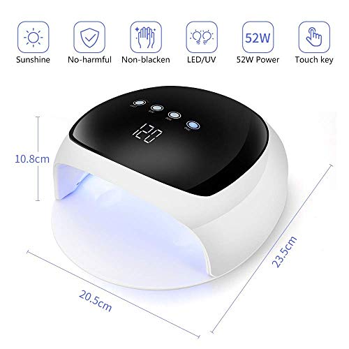 ZOUJUN UV-LED-Nagel-Lampe 48W, bewegliches Gel Lampe for Heim- und Salon, Gel beweglicher Maniküre Lichttherapie-Lampe… – Bild 3