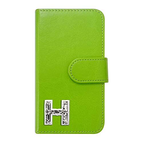 sslink Galaxy S25 FE SM-S731B �Ή� �P�[�X �蒠�^ �C�j�V���� H �L���L�� ���b�y�� �A���t�@�x�b�g �f�R �L���L�� (�O���[��) �_�C�A���[�^�C�v ���J�� �J�[�h���[ �t���b�v �J�o�[ �X�}�[�g�t�H��