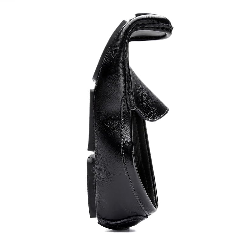 Loafers for Men Solid Color Round Toe Faux Leather Driving Loafers Flexible Lightweight Flat Heel Outdoor Slip On3