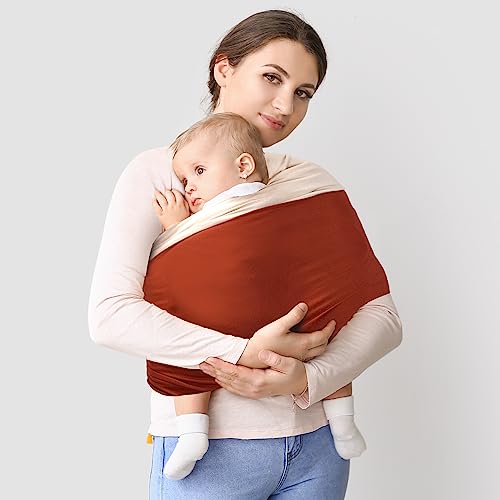 TKKOK Baby Carrier - Mama’s Bonding Comforter, Adjustable Unisex Multi-Purpose Baby Carrier, Hassle-Free, Lightweight and Ultra Soft, Easy to Wear Infant Sling Wrap, Perfect for Newborn Babies