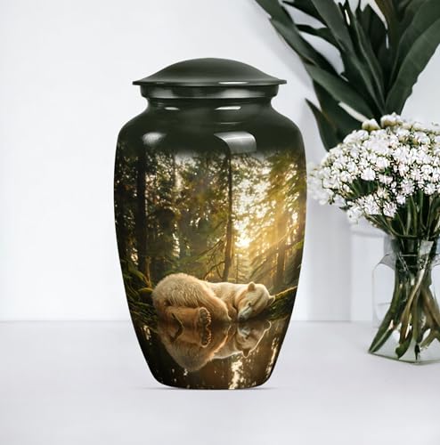 Image of Bear Urn - Urn for Ashes - Cremation Urns for Adult Ashes Men - Ashes Urn Adult - Urn for Ashes for Women - Funeral Urns for Adult Ashes Women (10 inch Pack of 1)