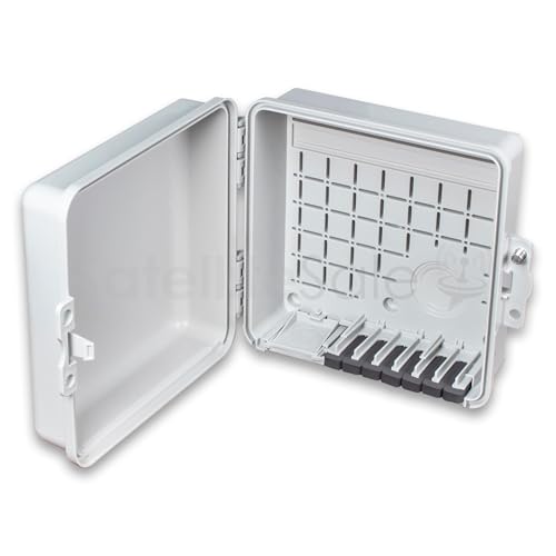 SatelliteSale Weatherproof Junction Box Heavy Duty Enclosure 9x9x4 Inches UV-Rated Thermoplastic...