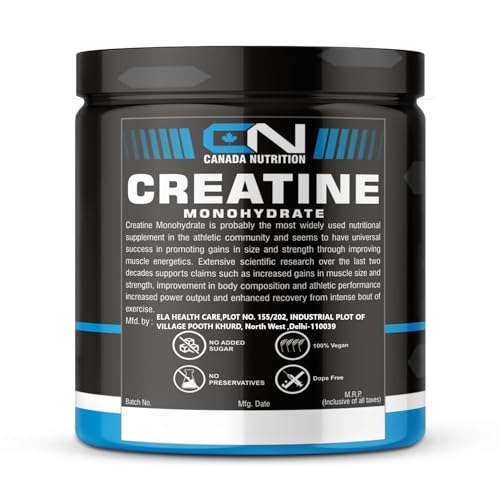 Canada Nutrition Creatine Monohydrate, Strength, 100% Pure Creatine, Lean Muscle Building, Supports Muscle Growth powder, Athletic Performance, Recovery [100 Serving, Pineapple]
