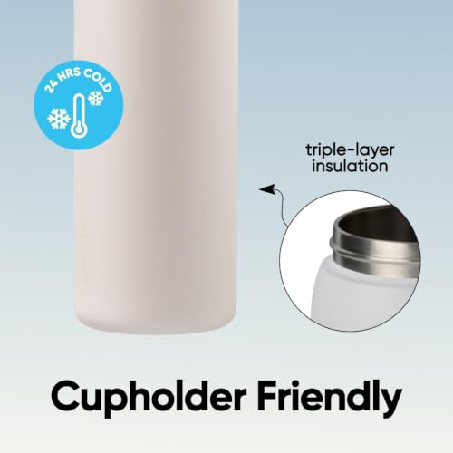 Image of Owala FreeSip Insulated Stainless Steel Water Bottle with Straw for Sports and Travel, BPA-Free, 32oz, Iced Breeze