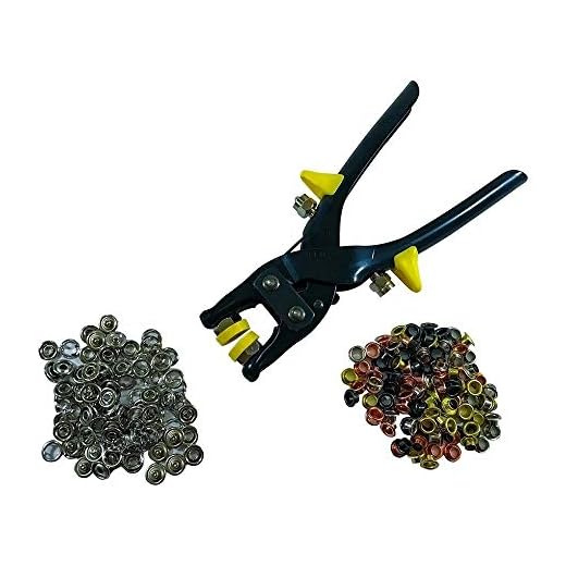 Alicate De Pressão Ilhós E Botão 100 Ilhós+25 Botões