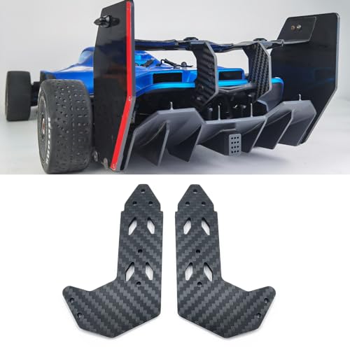 WEFEINO Carbon Fiber RC Side Tail Wing Mount Rear Wing Support Frame for 1/7 ARR-ma Limitless F1 RC...