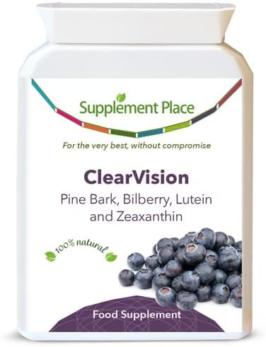ClearVision, a Blend of Maritime Pine Bark, Bilberry, Lutein & Zeaxanthin - by Supplement Place (240)