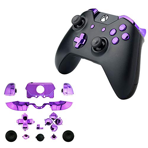 Image of for Xbox One Elite Replacement Full Buttons Bumper Triggers T6 T8 Screwfor Xbox One Controller with 3.5mm Jack (Chrome Purple)