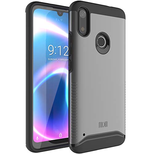 TUDIA DualShield Designed for NUU Mobile X6 Plus Case, [Merge] Shockproof Dual Layer Heavy Duty Slim Hard Protective Case for NUU Mobile X6 Plus (Metallic Slate)