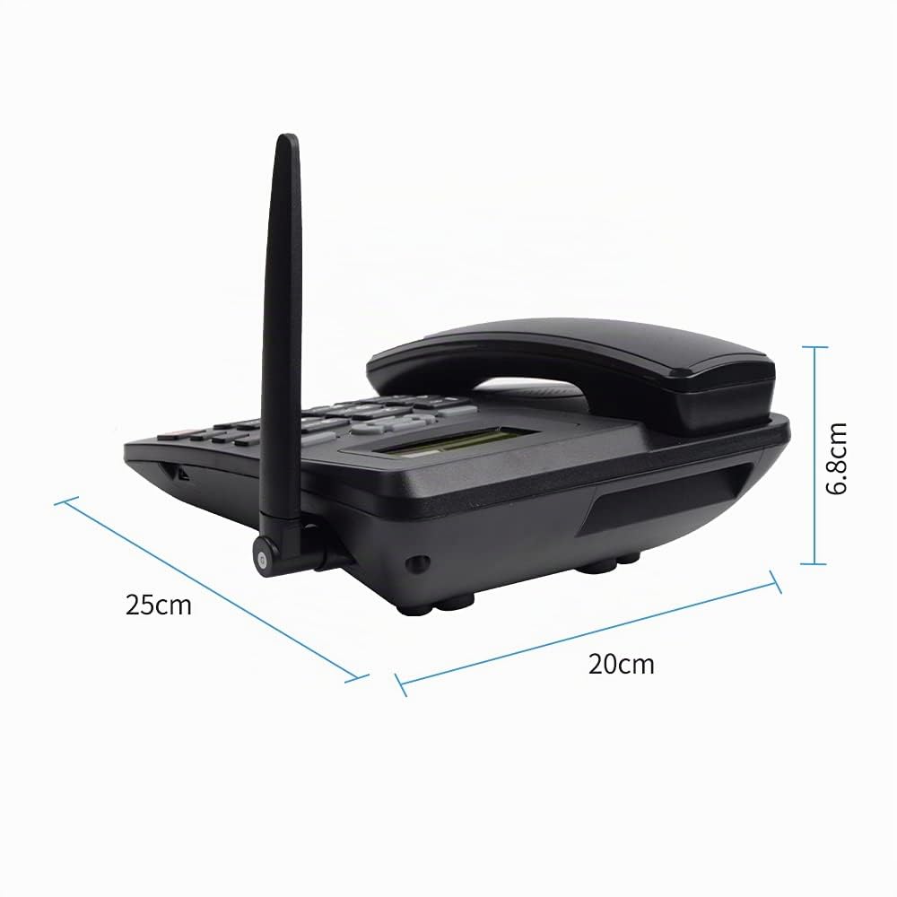 Supporto per telefono cordless, telefono GSM 850/900/1800/1900 MHZ, doppia SIM 2G, telefono fisso senza fili, con antenna, radio, sveglia, funzione per casa, call center Office