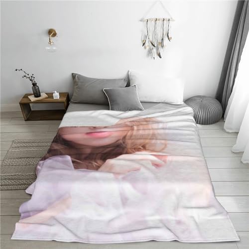 写真 浜崎あゆみ フランネル毛布 シングル 装飾キルト ブランケット 昼寝エアコンキルト パーソナライズ ソファブランケット ぶらんけっと 掛け毛布 ひざ掛け 飾キルト