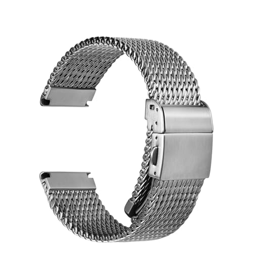 Bracelet de montre en acier inoxydable 316L PURYN maille milanaise 20mm