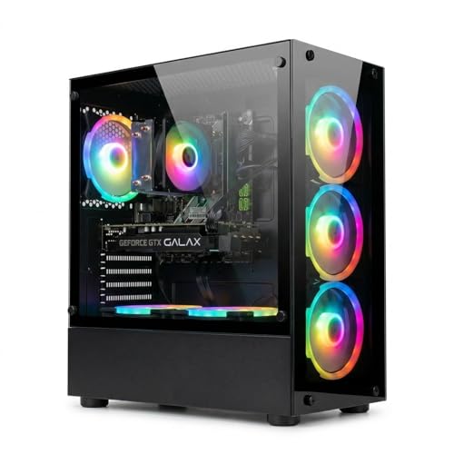 STGsivir PC Gamer Fixe, Ordinateur Gaming, Core i7 up to 3.9 GHz, Geforce GTX 1660 Super 6Go GDDR6, 16Go RAM, 512Go SSD, WiFi6, BT 5.0, Ventilateur RGB x6,...