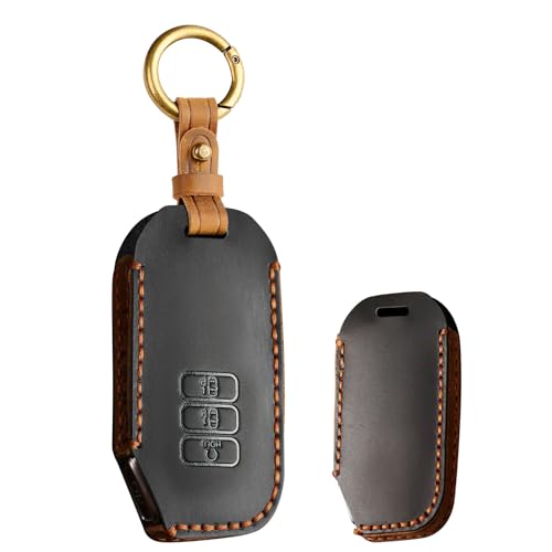 Coque de clé à 7 boutons pour Kia EV6 K5 Seltos Carnival avec étui protège-clé noir