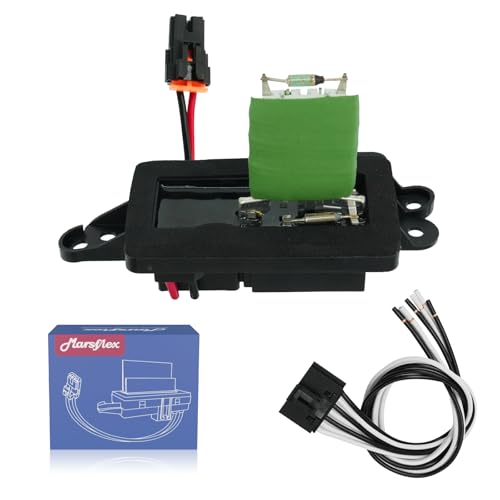 Marsflex Blower Motor Resistor 89019088 2003 2004 2005 2006 for Chevrolet Chevy Avalanche Silverado 1500 2500 Suburban Tahoe, for GMC Sierra Yukon, Blower Resistor 1581086 with Manual AC Control