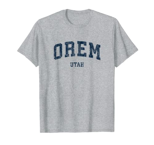Orem Utah UT Vintage Varsity Sports Navy Design Camiseta