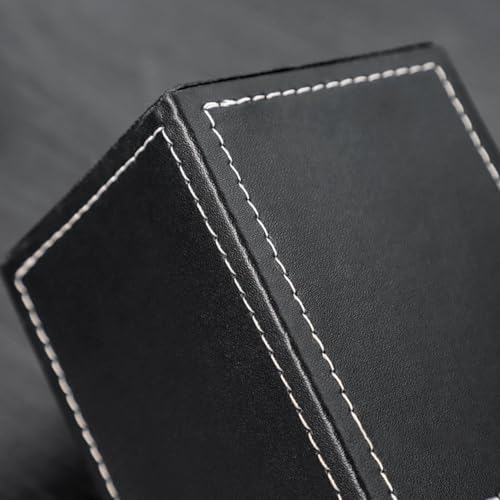 Buhdjfnke Portalápices de Negro, Cuadrado, para Estudiantes, Oficina, Organizador de Escritorio, Estuche para Lápices de Negocios - imagen 3