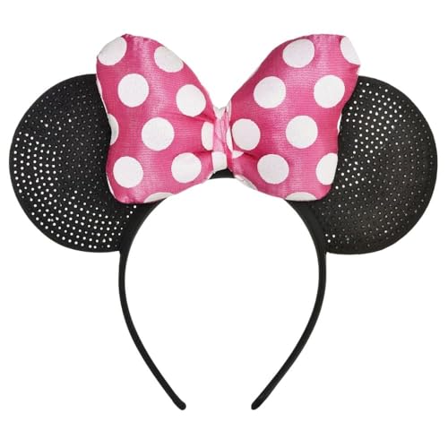 Minnie Mouse Forever Deluxe Headband - 9 1/2" x 8" (Pack of 1) - Adorable & Stylish Disney Accessory - Perfect for Parties, Gifts, & Fans