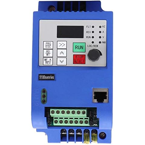 VFD Wechselrichter,VFD Frequenzumrichter AC 380V 1,5kW 3 Phasen Spannungsvektormotor Drehzahlregler mit variabler Frequenz, IP20 0-650Hz VFD Drehzahlregler VFD Inverter Cover