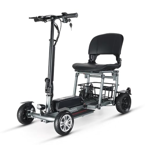 Vehículo Eléctrico De Cuatro Ruedas,Scooters De Movilidad Para Adultos,Scooter De Viaje Portátil,Scooter De Movilidad 4 Ruedas,Aleación De Aluminio,Carga 120 Kg/265 Lbs A