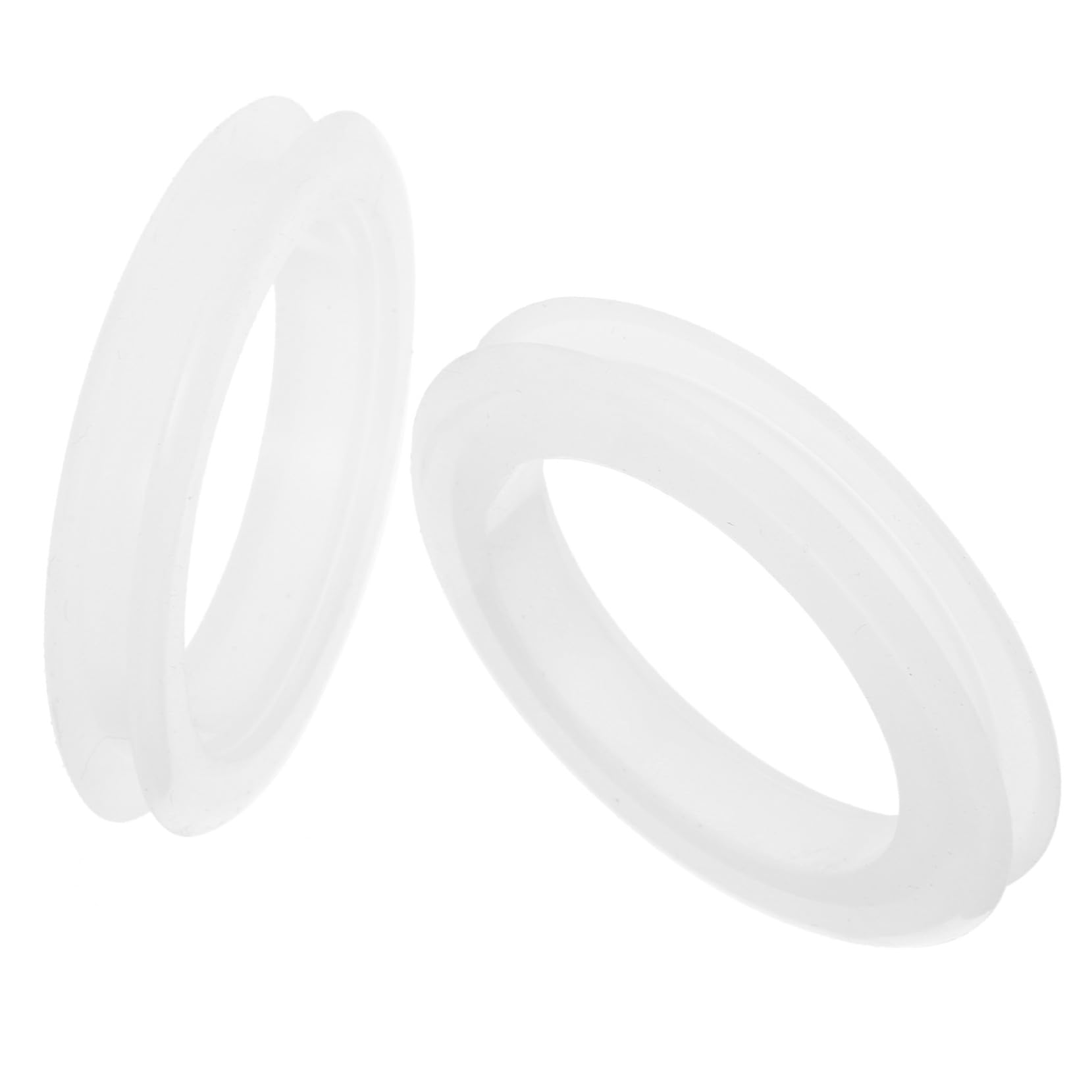 Anillos de silicona para sombrillas de patio exteriores, diseño transparente de 2 piezas