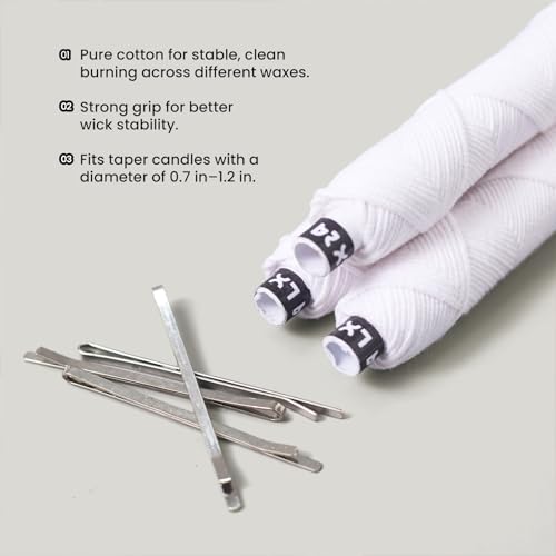 Rollo de mecha para velas 98 ft con 20 soportes miniatura 2
