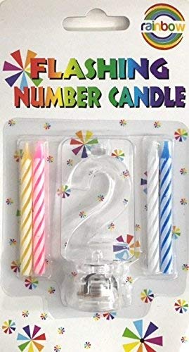 Bougie LED numérique 2 sans flamme Party-Act-186 réutilisable