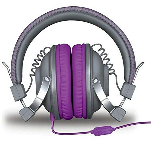Dreamgear DGHM-5524 Headphones Padded Ear Cushions/Mic/Foldable Design Purple 845620055241