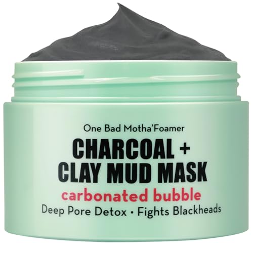 Elizabeth Mott Carbonated Bubble Detox Clay Mask – Korean Skincare for Deep Pore Cleansing, Acne, Blackheads & Oil Control – Charcoal Face Mask for Breakouts & Smooth Skin – Cruelty-Free, 3.53 oz