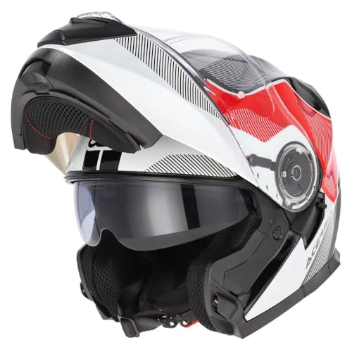 Casco Acerbis Serel ECE22.06 Bianco Rosso taglia S (55-56 cm)
