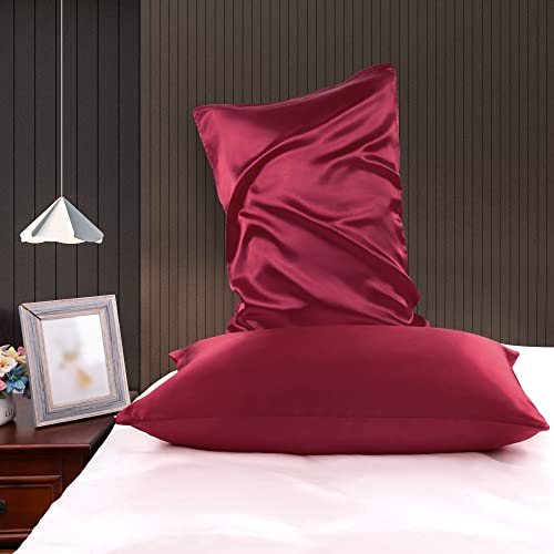PiccoCasa Satin Pillow Cases 2 Pack - Image 3