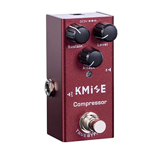 Kmise Compressor Electric Guitar Effect Pedal,True Bypass,Tip‑Negative