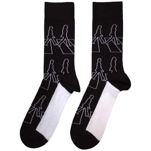 Rock Off officially licensed products The Beatles Abbey Road Outlines Ankle Socks Size One Size - Les Beatles, Paul McCartney, John Lennon, RIngo Starr, George Harrison Rock Off officially licensed products The Beatles Abbey Road Outlines Ankle Socks Size One Size – Image 3